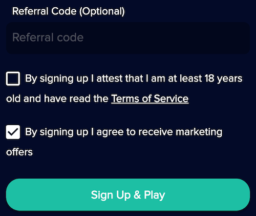 how to fill Bitubet Casino referral code field