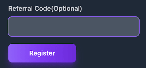 how to fill Crypto Games Casino referral code field