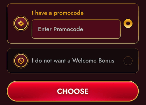 how to fill GrandClub Casino promo code field