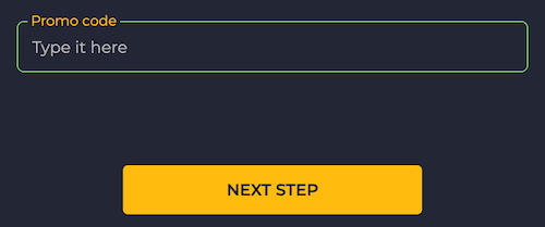 how to fill RollingSlots Casino promo code field