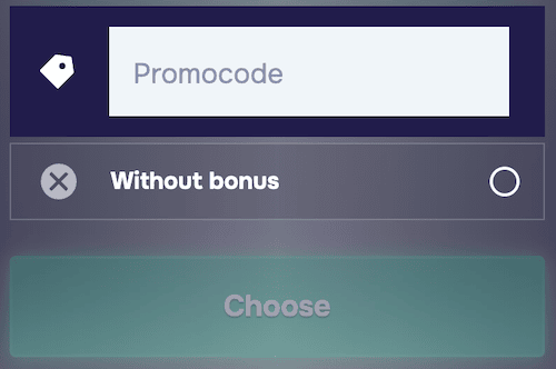 how to fill SGCasino promo code field